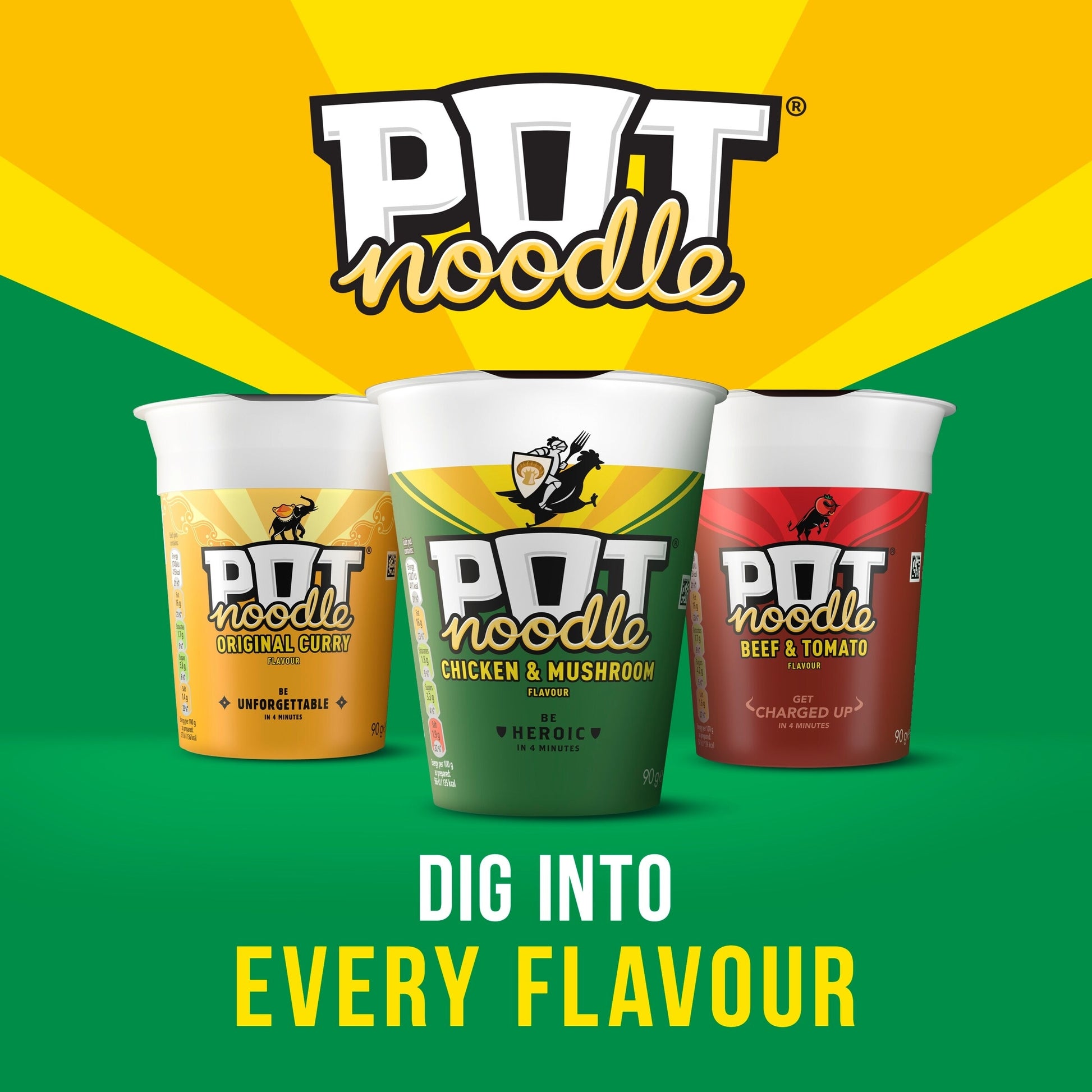 Pot Noodle Chicken & Mushroom Instant Noodles 90g — image 2