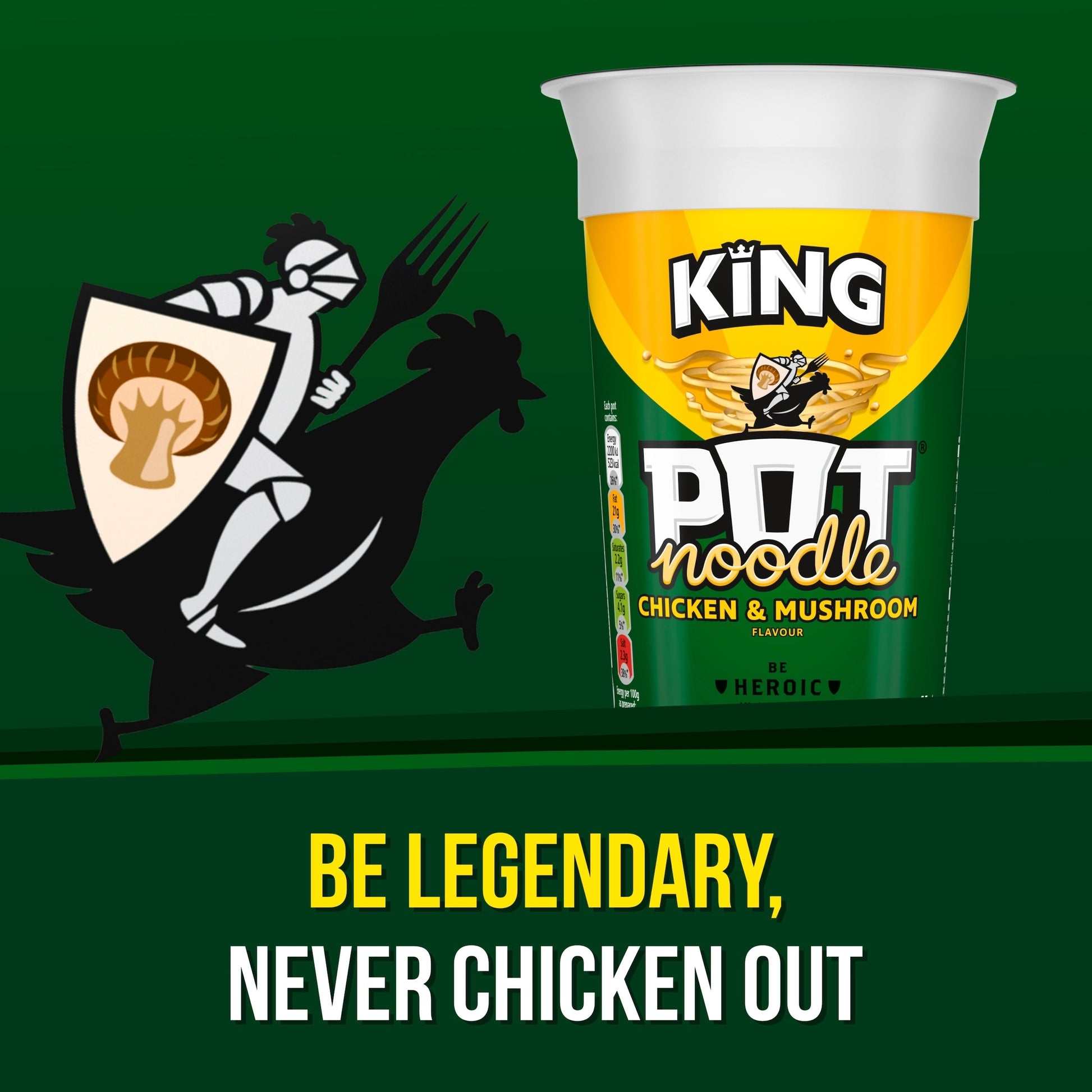 Pot Noodle Chicken & Mushroom Instant Noodles King Pot 114g — image 5