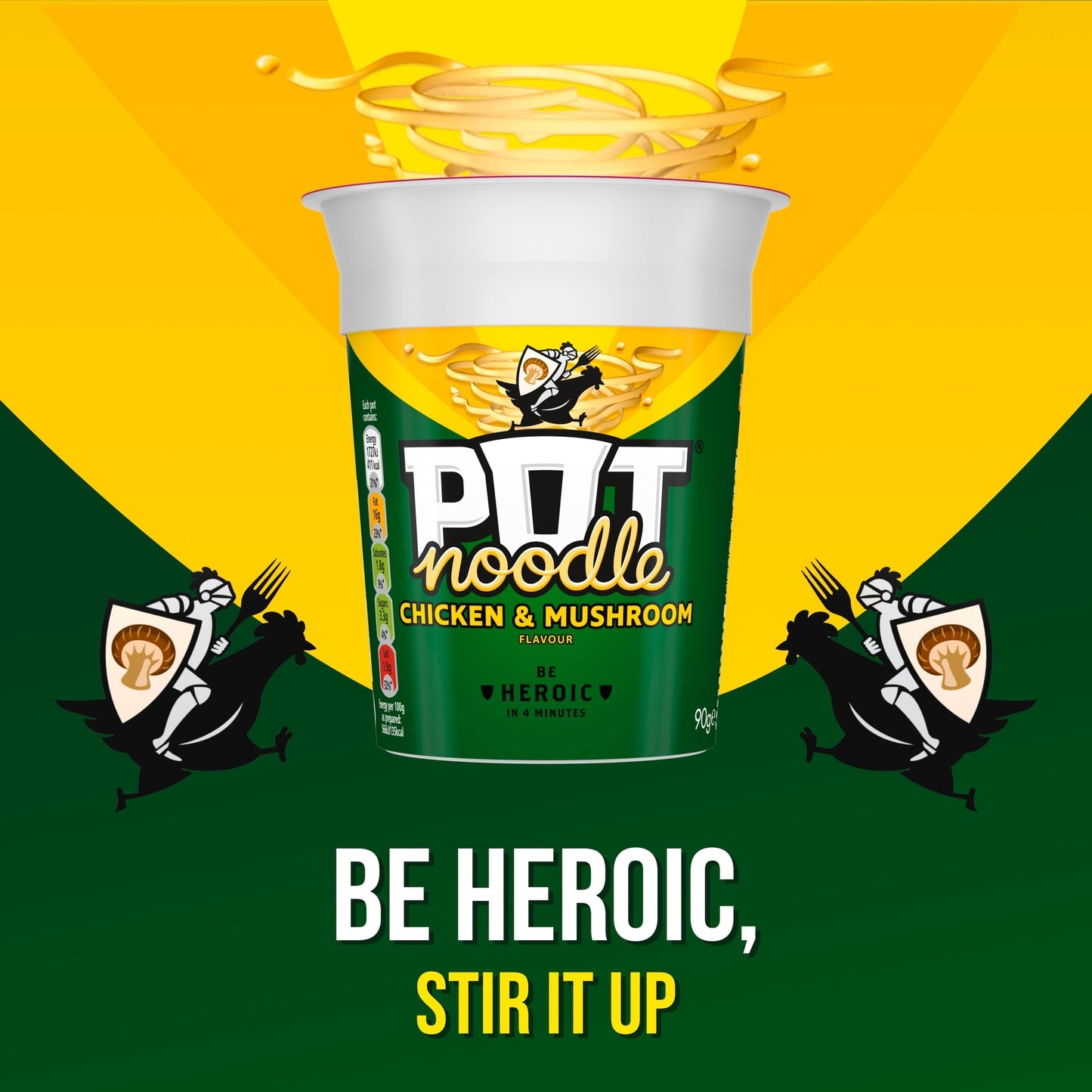 Pot Noodle Chicken & Mushroom Instant Noodles Multipack 4x90g — image 3