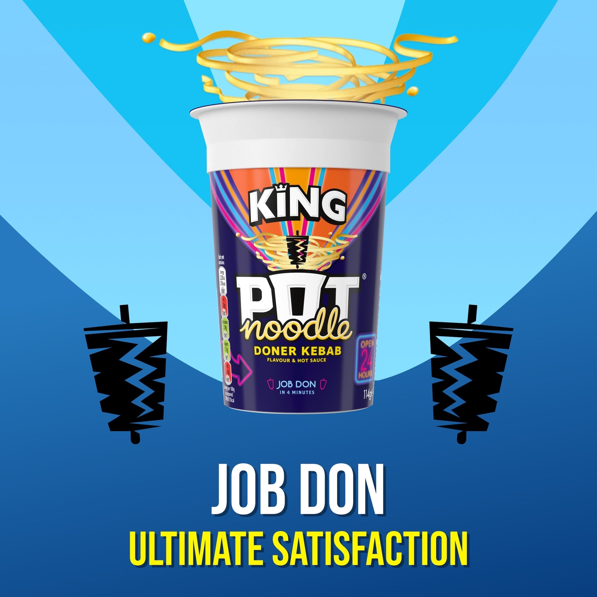 Pot Noodle Doner Kebab Instant Noodles King Pot 114g — image 3