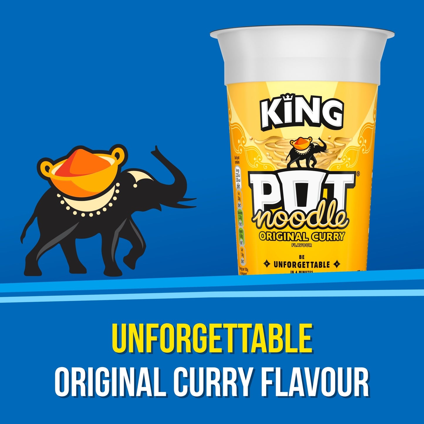 Pot Noodle Original Curry Instant Noodles King Pot 114g — image 3