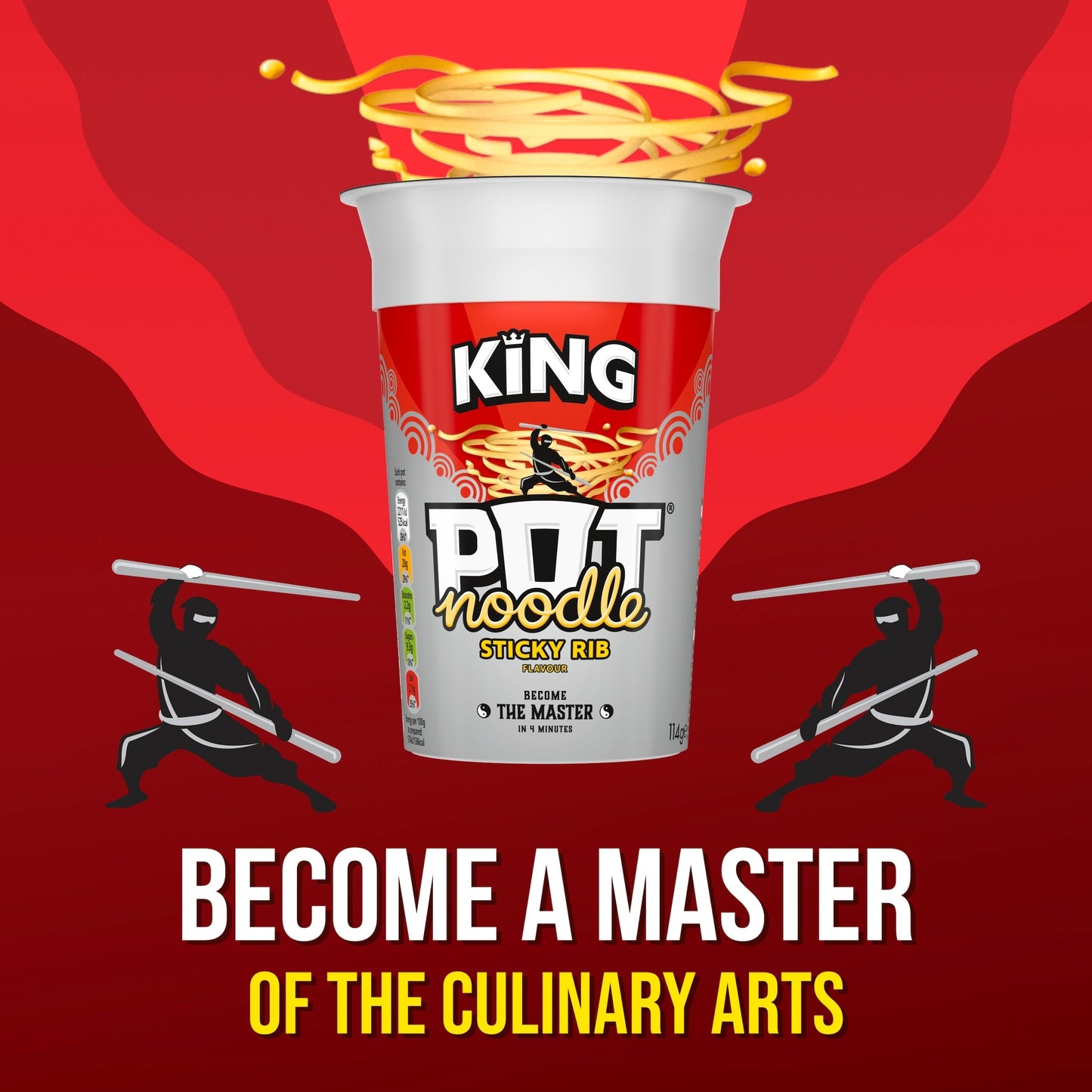 Pot Noodle Sticky Rib Instant Noodles King Pot 114g — image 2