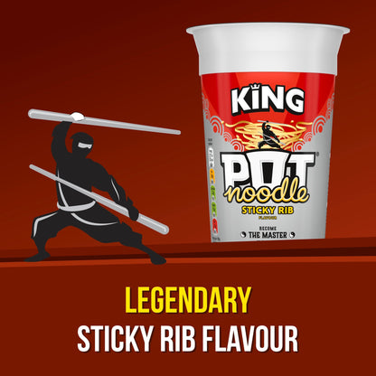 Pot Noodle Sticky Rib Instant Noodles King Pot 114g — image 3