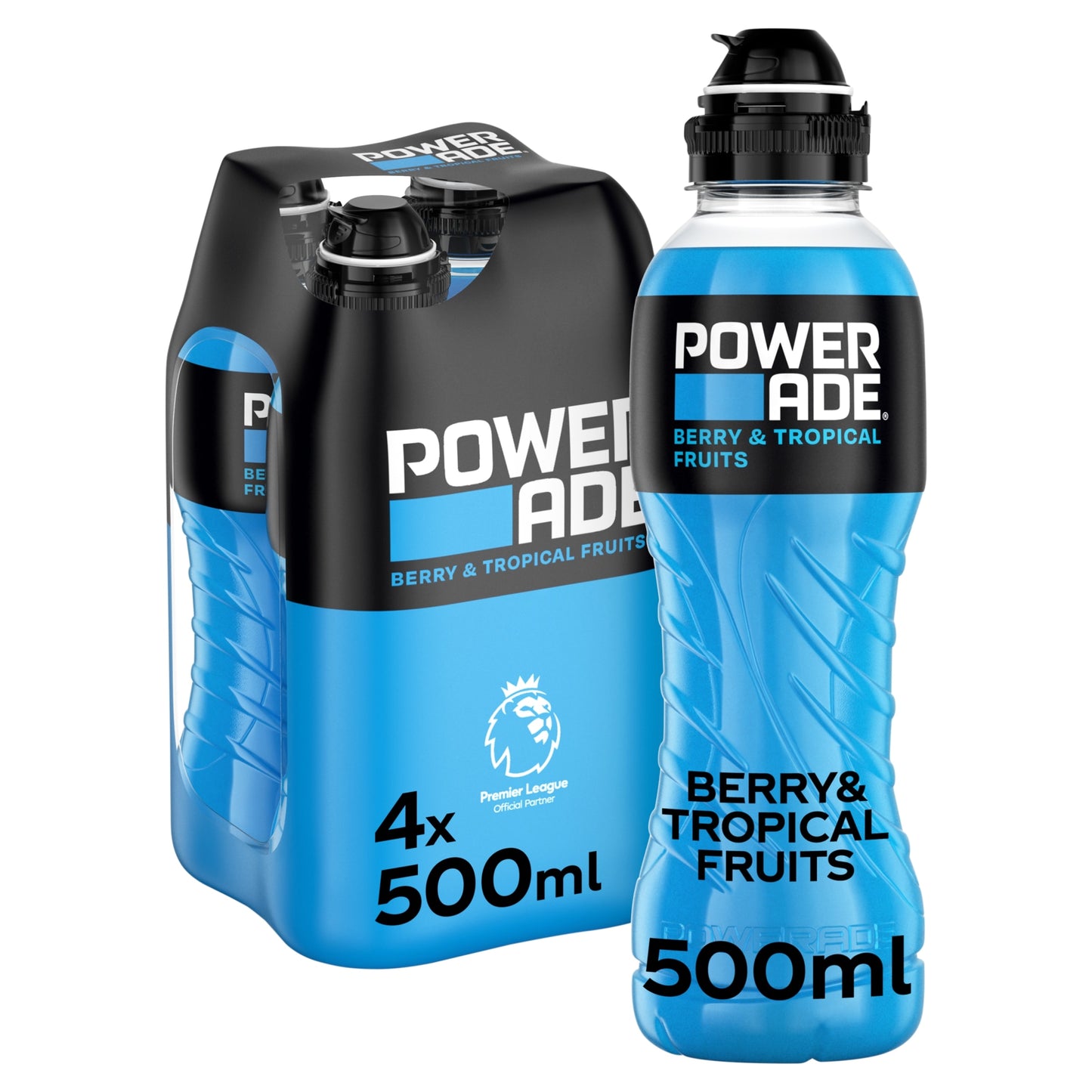 Powerade Berry & Tropical Fruits 4 x 500ml — image 1