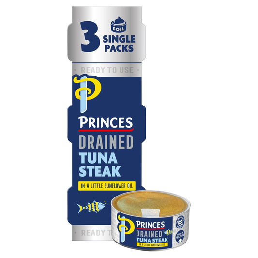Princes Drained Tuna Steak In Sunflower Oil 3X60g — image 1