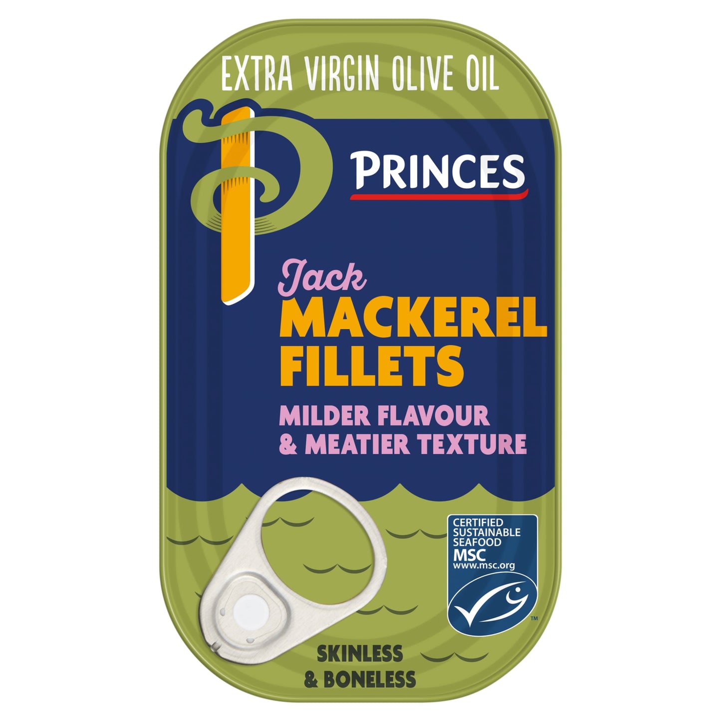 Princes Jack Mackerel Fillets In Extra Virgin Olive Oil 125G — image 1