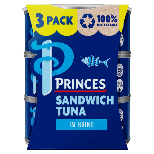 Princes Sandwich Tuna In Brine 3 x 140g — image 1