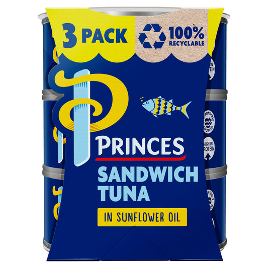 Princes Sandwich Tuna in Sunflower Oil 3 x 140g — image 1