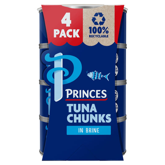 Princes Tuna Chunks In Brine 4X145g — image 1