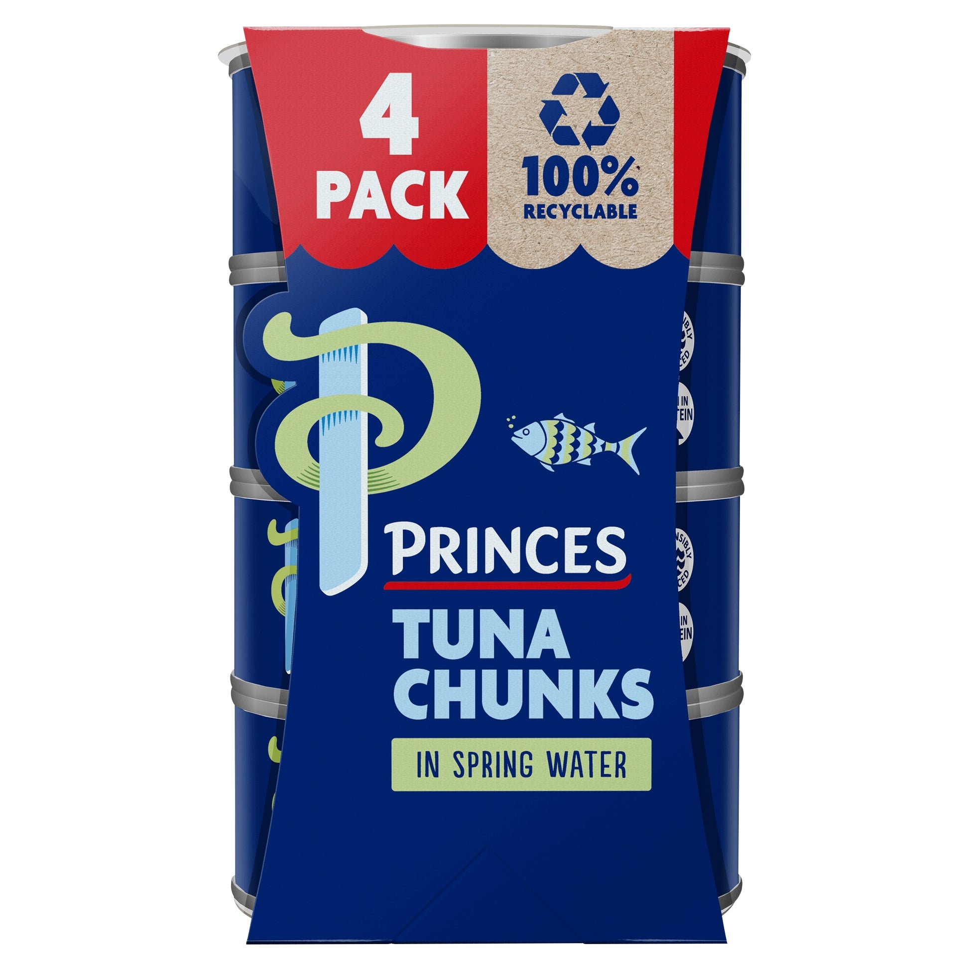 Princes Tuna Chunks In Spring Water 4X145g — image 1
