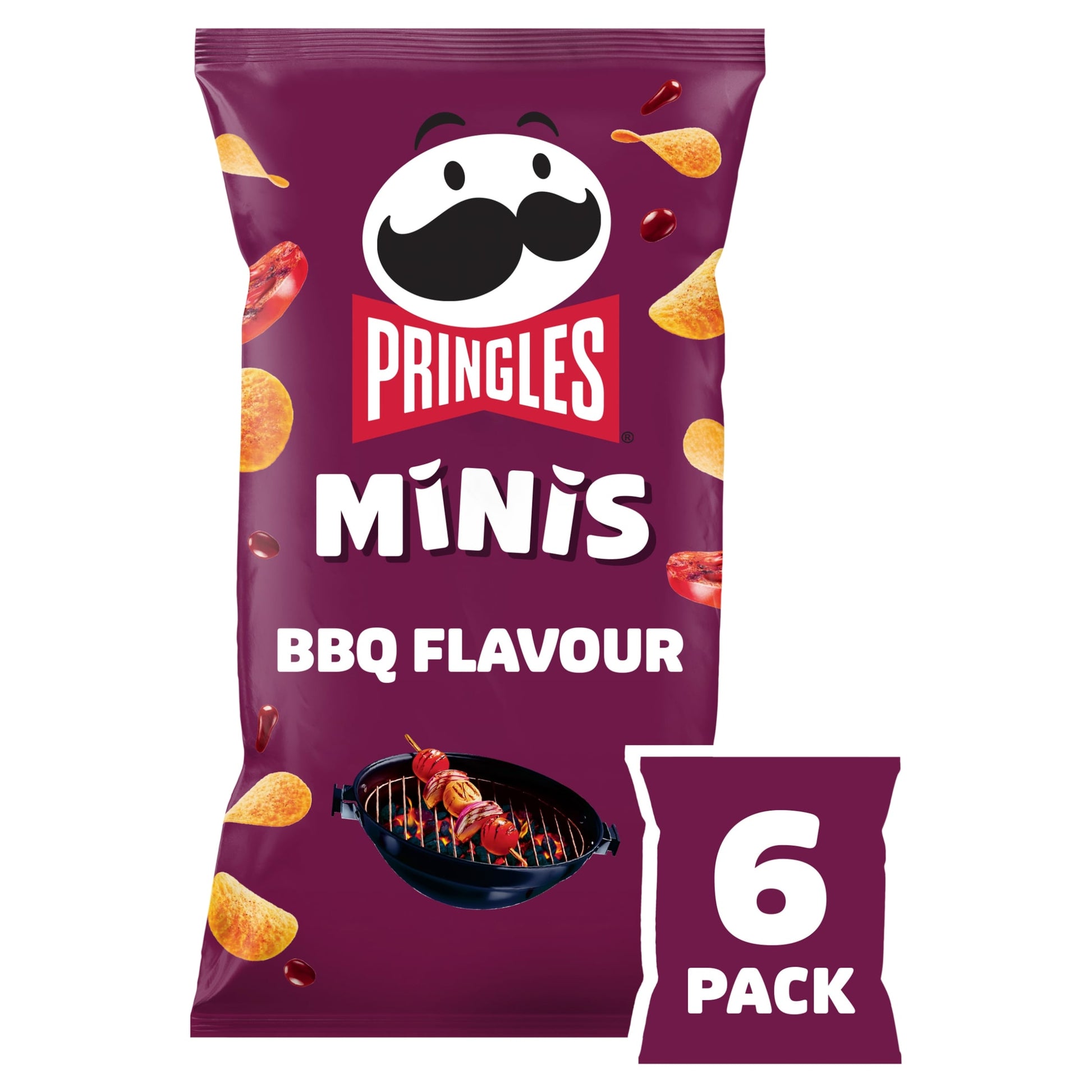 Pringles Minis BBQ Multipack Crisps 6x20g — image 1