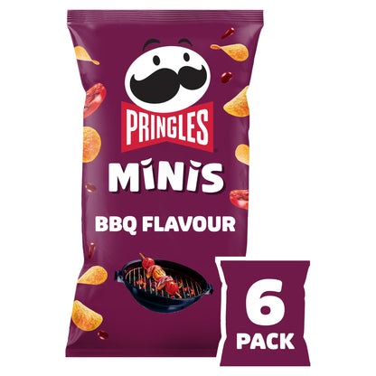 Pringles Minis BBQ Multipack Crisps 6x20g — image 1