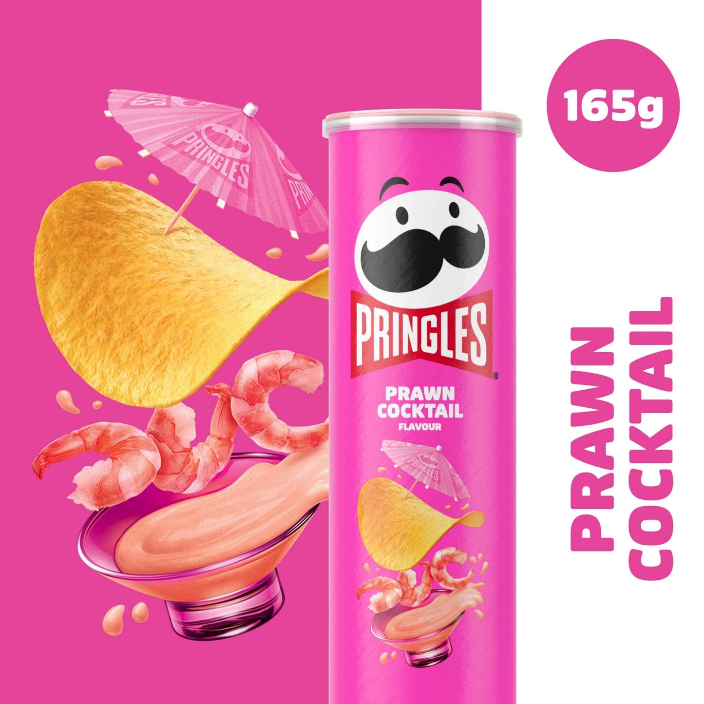 PRINGLES Prawn Cocktail Sharing Crisps 165g