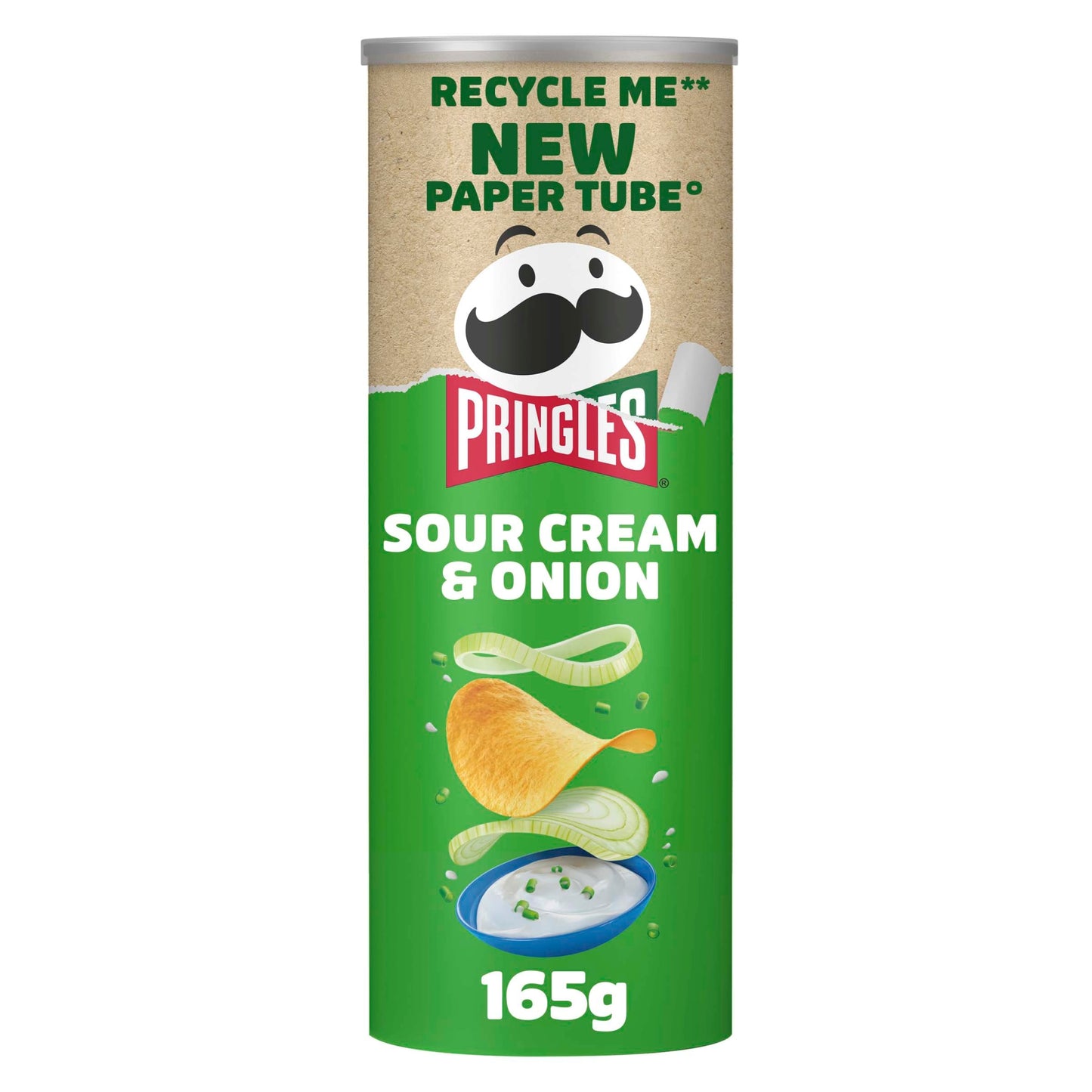 Pringles Sour Cream & Onion Sharing Crisps 165g — image 1