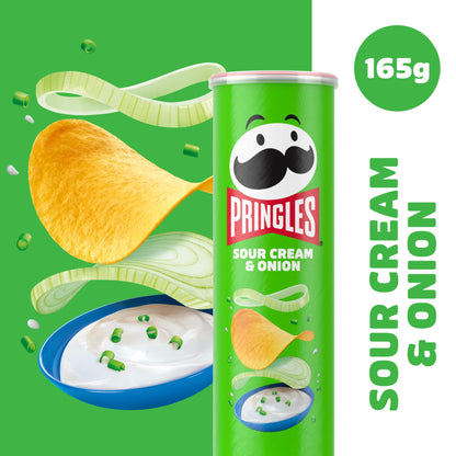 Pringles Sour Cream & Onion Sharing Crisps 165g — image 2
