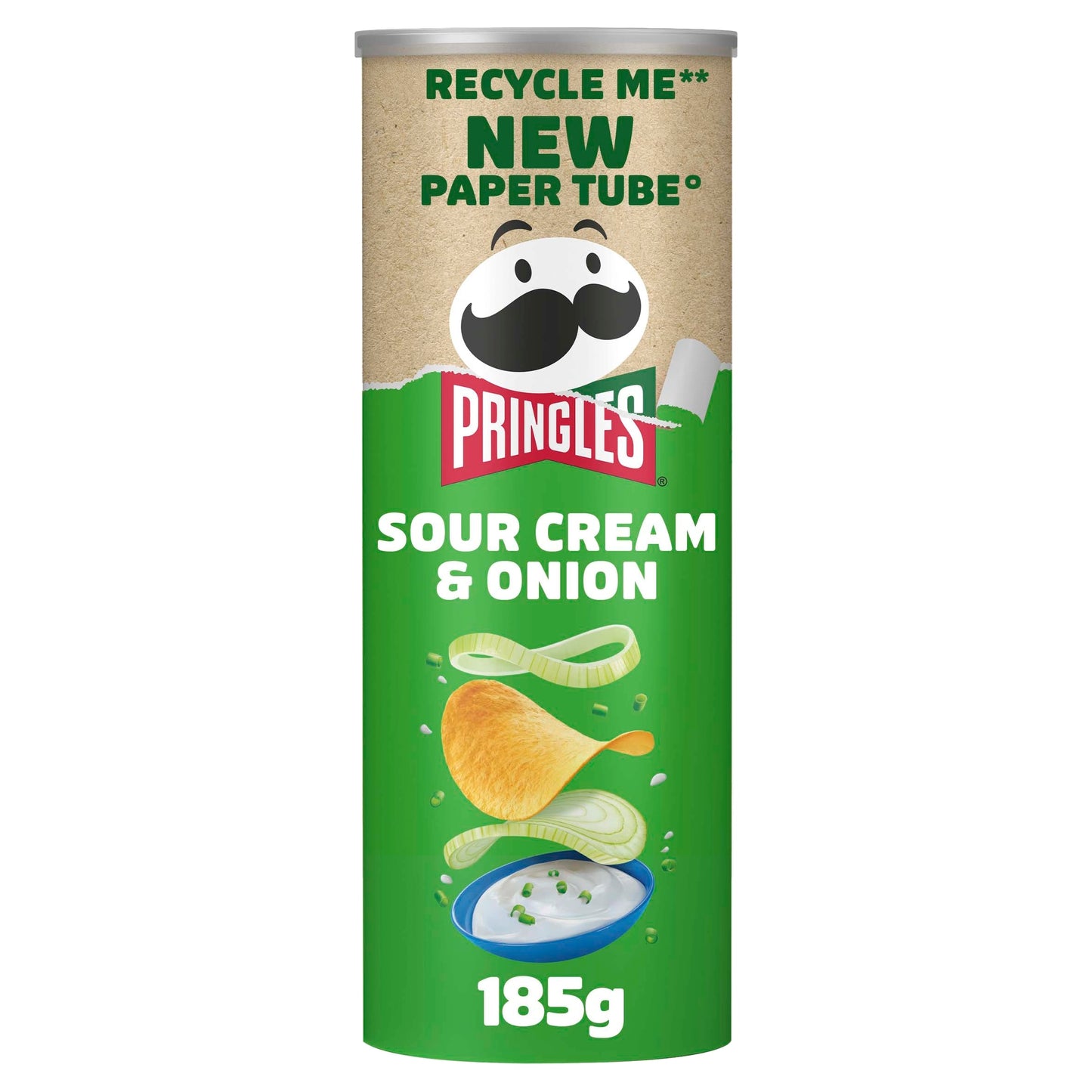 Pringles Sour Cream & Onion Sharing Crisps 185g — image 1