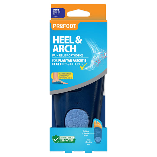 PROFOOT HEEL & ARCH PAIN RELIEF ORTHOTICS MENS 1 PAIR — image 1