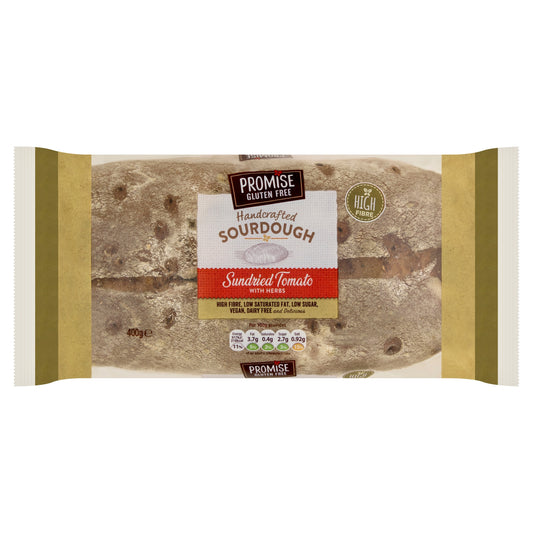 PROMISE GLUTEN FREE HANDCRAFTED Sourdough Sundried Tomato with Herbs 400g — image 1