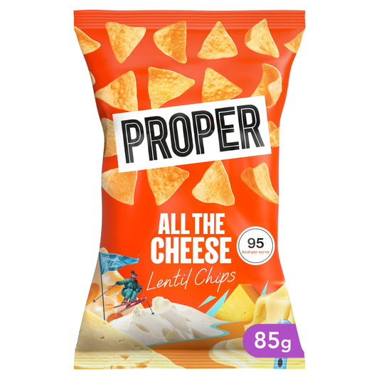 PROPER All The Cheese Lentil Chips 85g — image 1