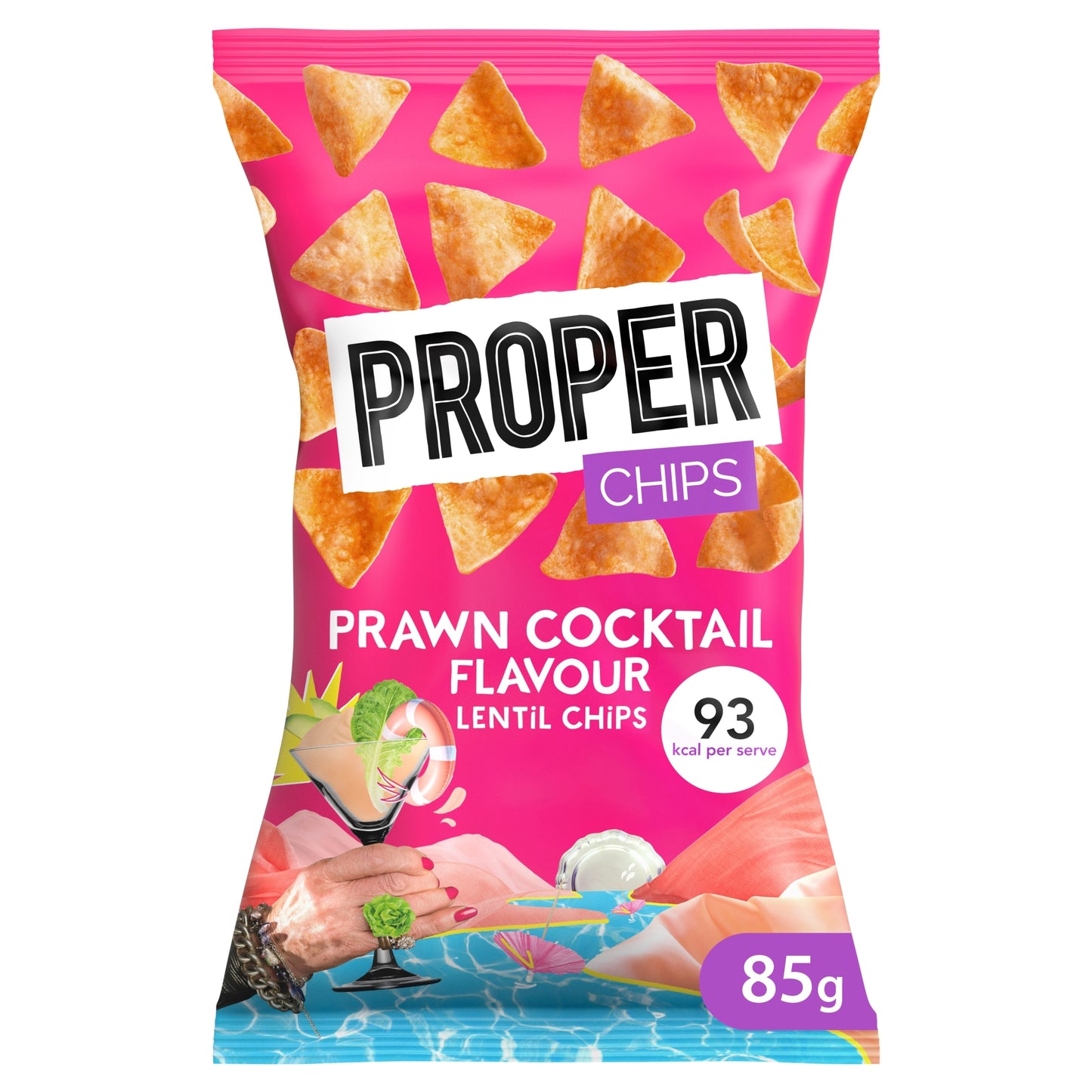 PROPERCHIPS Prawn Cocktail Lentil Chips 85g — image 1