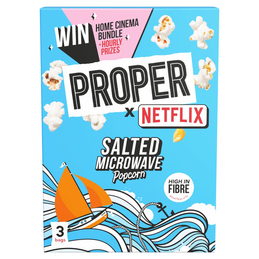 Propercorn Salted Microwave Popcorn 3X70g — image 1