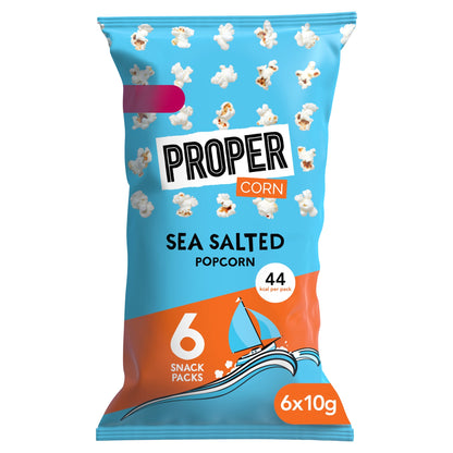 Propercorn Sea Salted Popcorn 6 x 10g — image 1