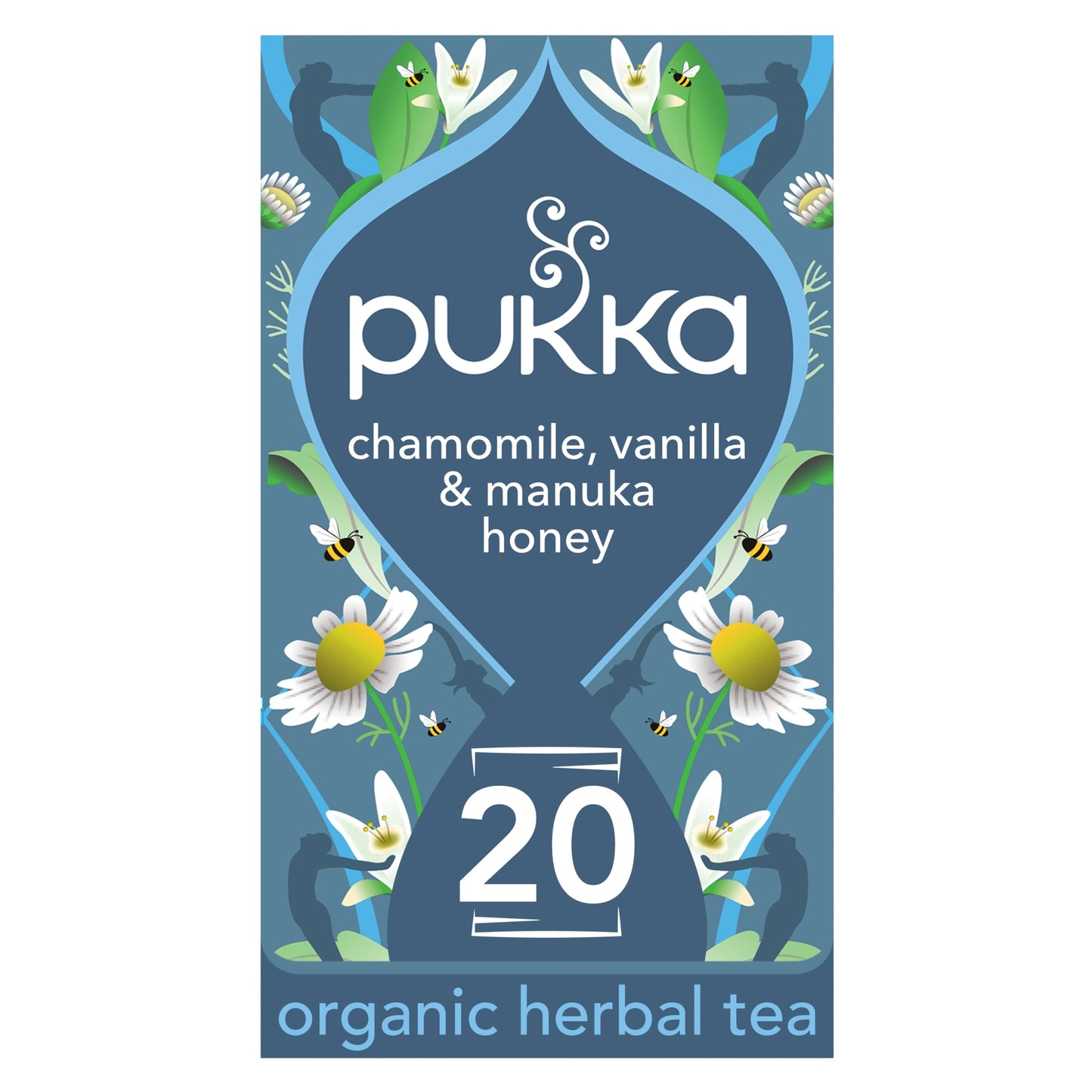 Pukka Organic Chamomile, Vanilla & Manuka Honey Tea 20 Herbal Tea Bags 32g — image 1