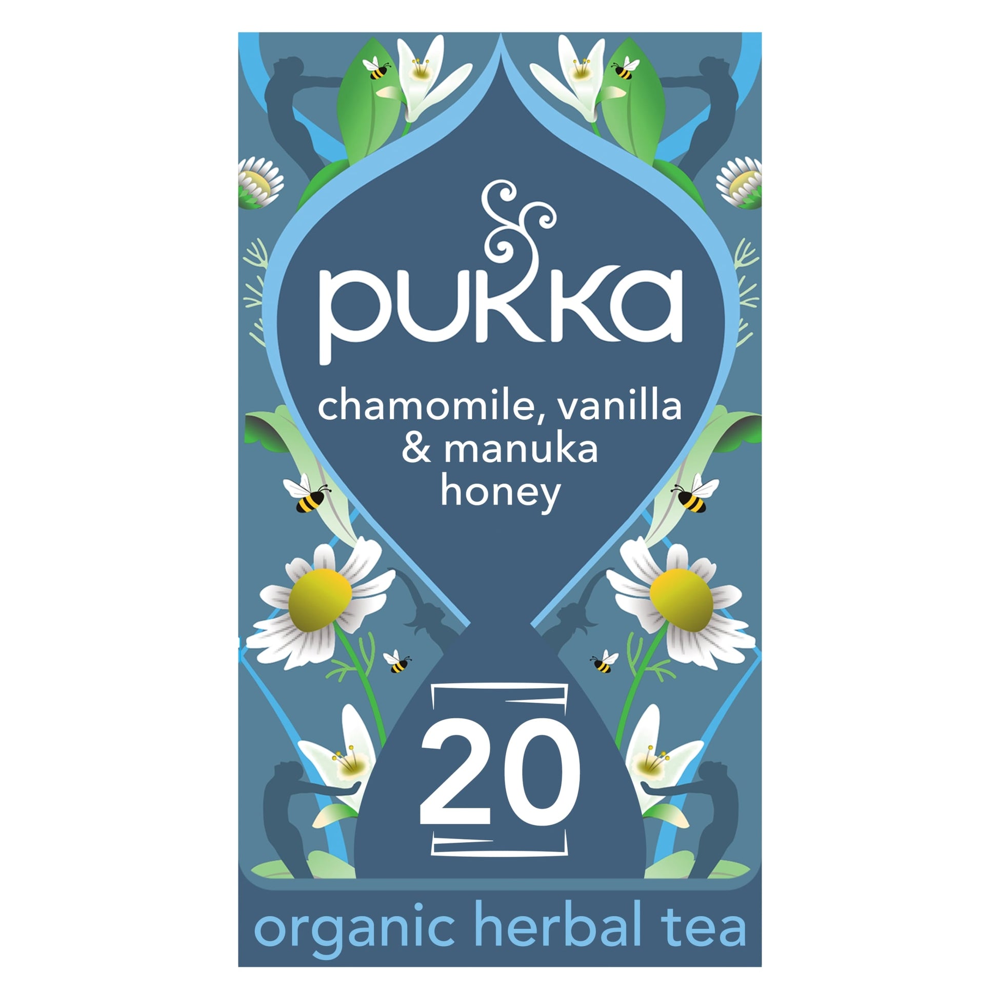 Pukka Organic Chamomile, Vanilla & Manuka Honey Tea 20 Herbal Tea Bags 32g — image 1