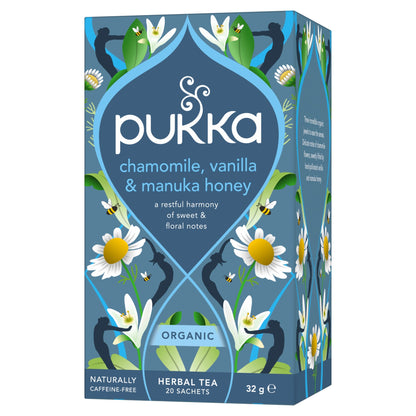 Pukka Organic Chamomile, Vanilla & Manuka Honey Tea 20 Herbal Tea Bags 32g — image 2