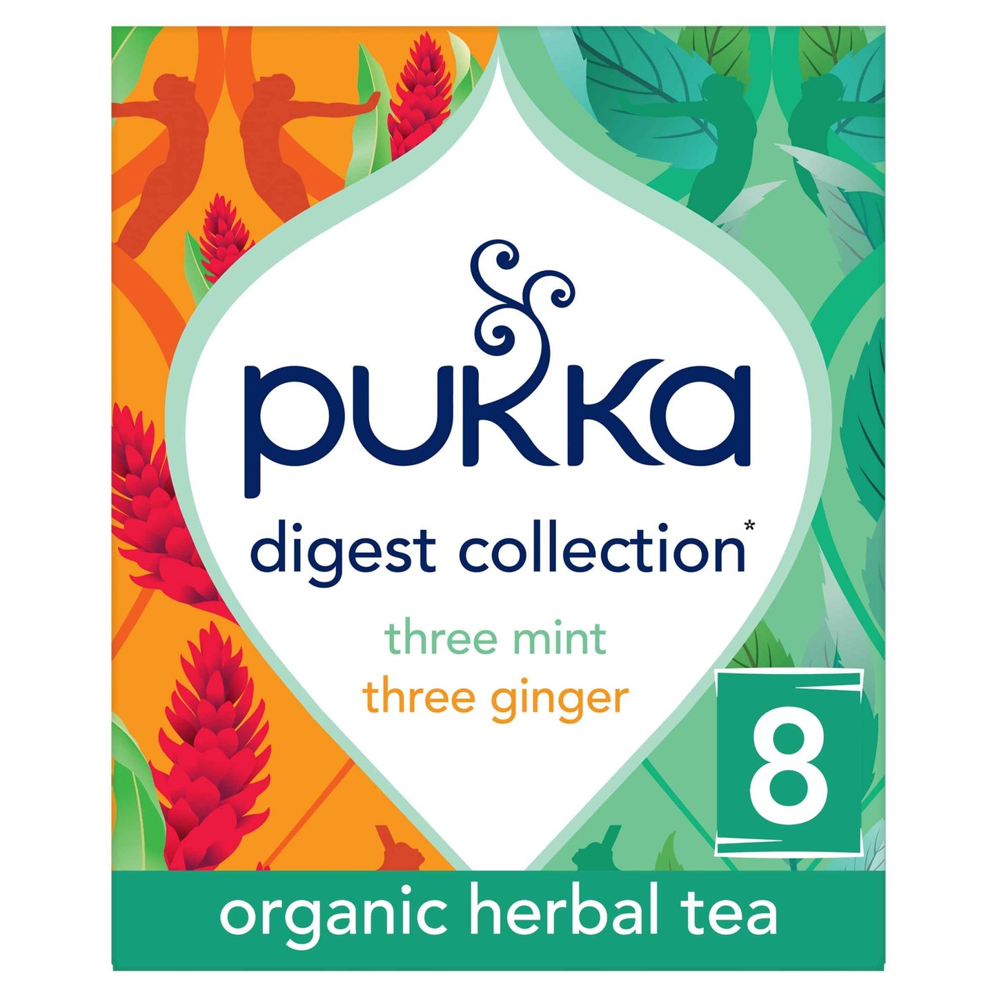 Pukka Organic Digest Collection With Peppermint And Ginger 8 Tea Bags