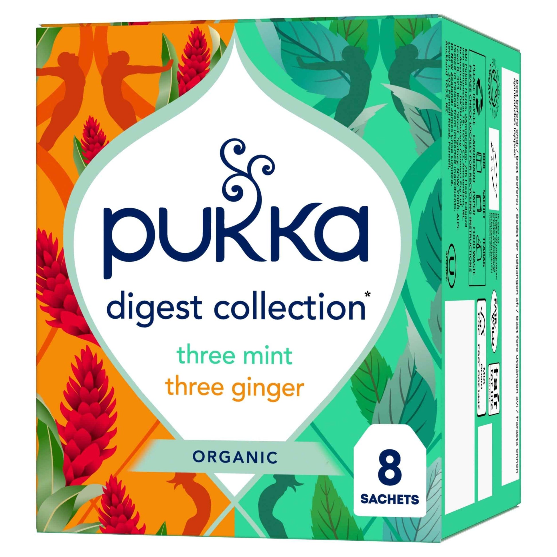 Pukka Organic Digest Collection With Peppermint And Ginger 8 Tea Bags