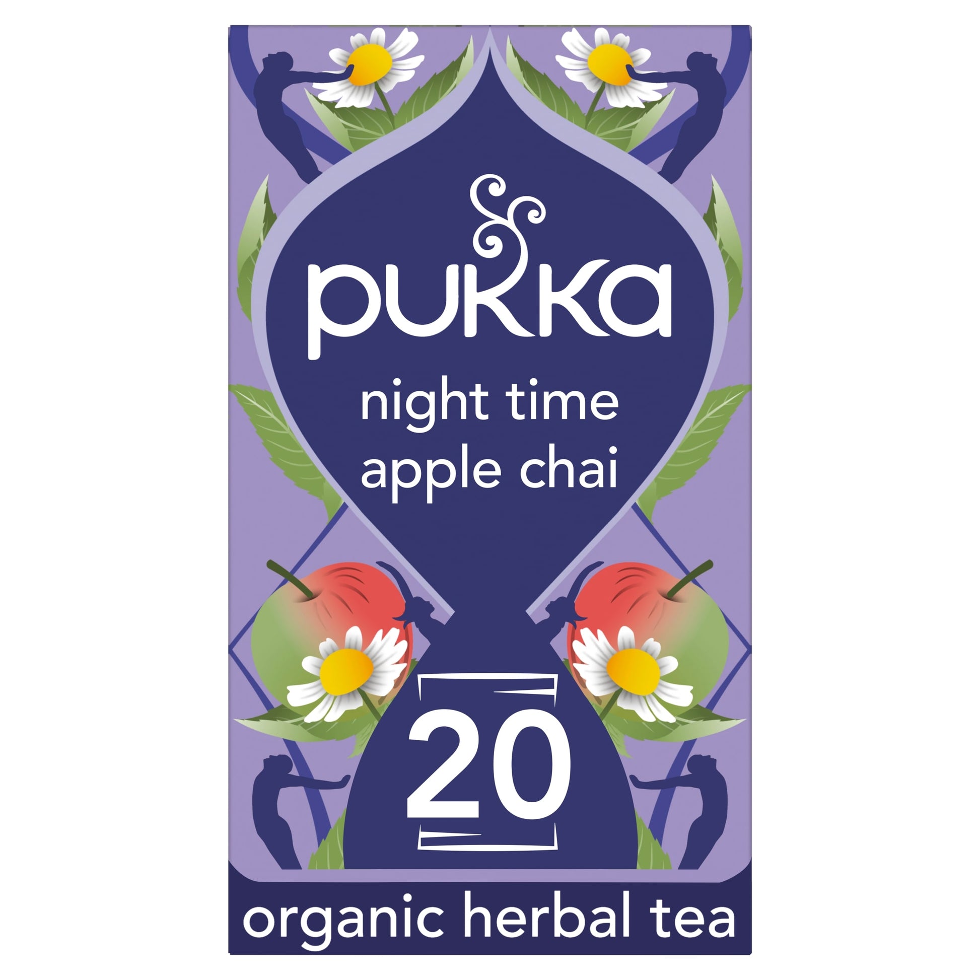 Pukka Organic Night Time Apple Chai Herbal Tea With Chamomile 20 Sleep Tea Bags 36g — image 1