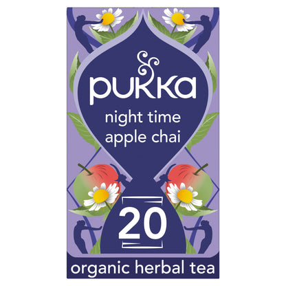 Pukka Organic Night Time Apple Chai Herbal Tea With Chamomile 20 Sleep Tea Bags 36g — image 1