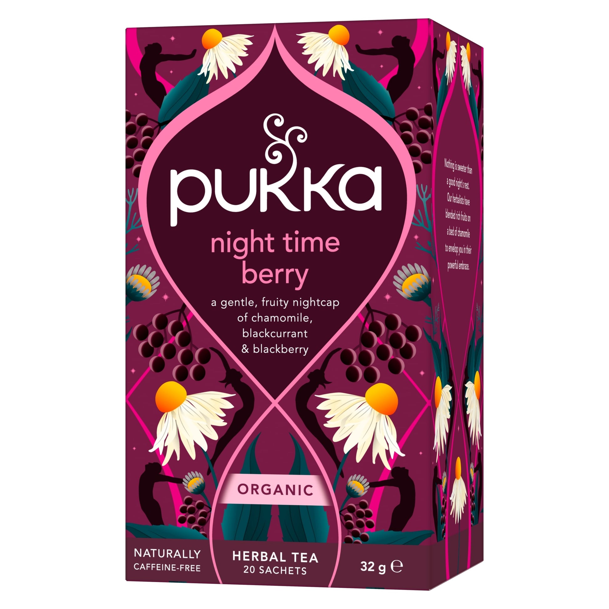 Pukka Organic Night Time Berry Herbal Tea With Chamomile 20 Sleep Tea Bags 32g — image 2