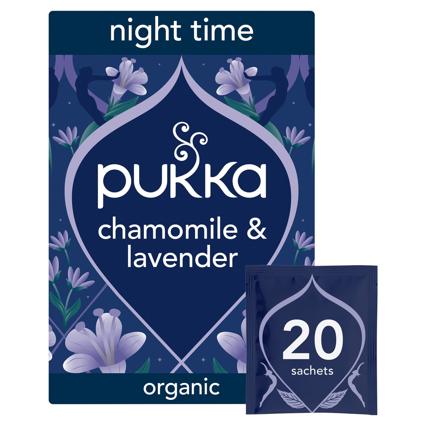 Pukka Organic Night Time Herbal Tea With Chamomile 20 Sleep Tea Bags 20g — image 1