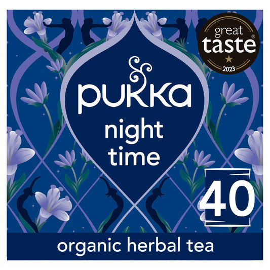 Pukka Organic Night Time Herbal Tea With Chamomile 40 Sleep Tea Bags 40g — image 1