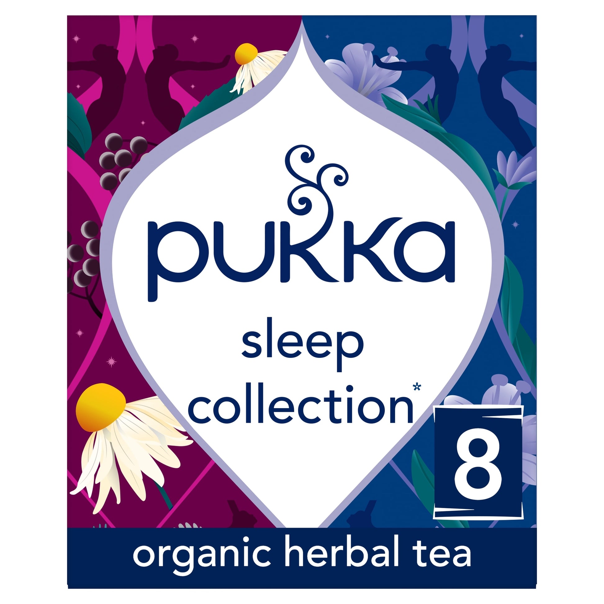 Pukka Organic Sleep Collection with Night Time Chamomile 8 Tea Bags 10.4g — image 1
