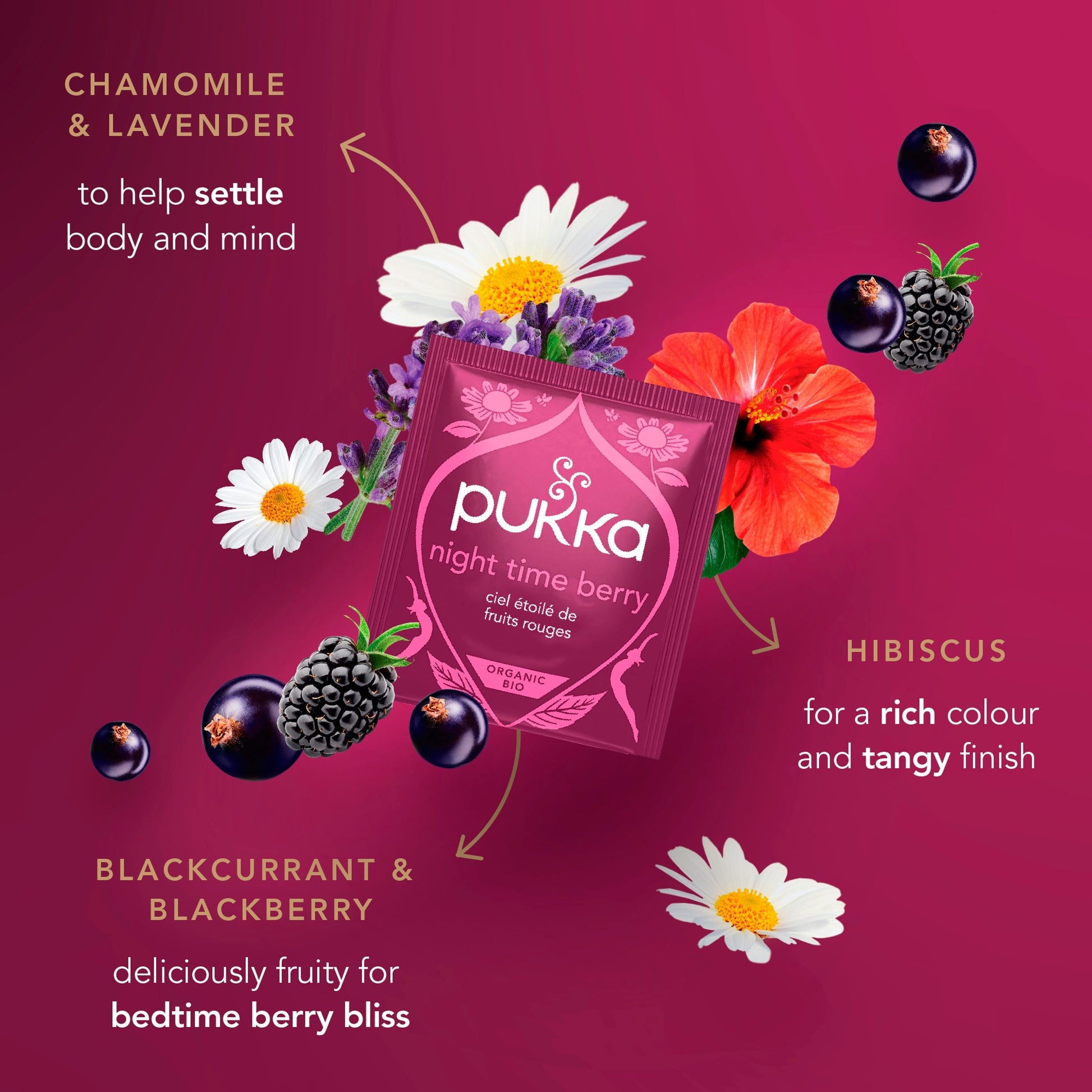 Pukka Organic Sleep Collection with Night Time Chamomile 8 Tea Bags 10.4g — image 4