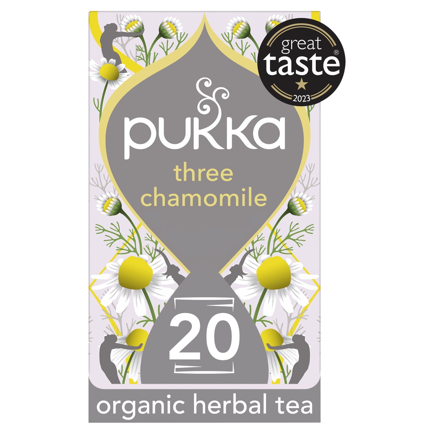 Pukka Organic Three Chamomile Herbal Tea 20 Tea Bags 30g — image 1