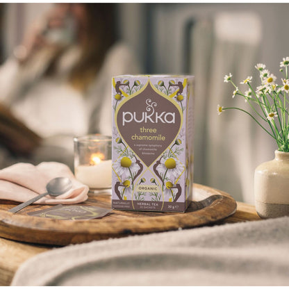 Pukka Organic Three Chamomile Herbal Tea 20 Tea Bags 30g — image 4