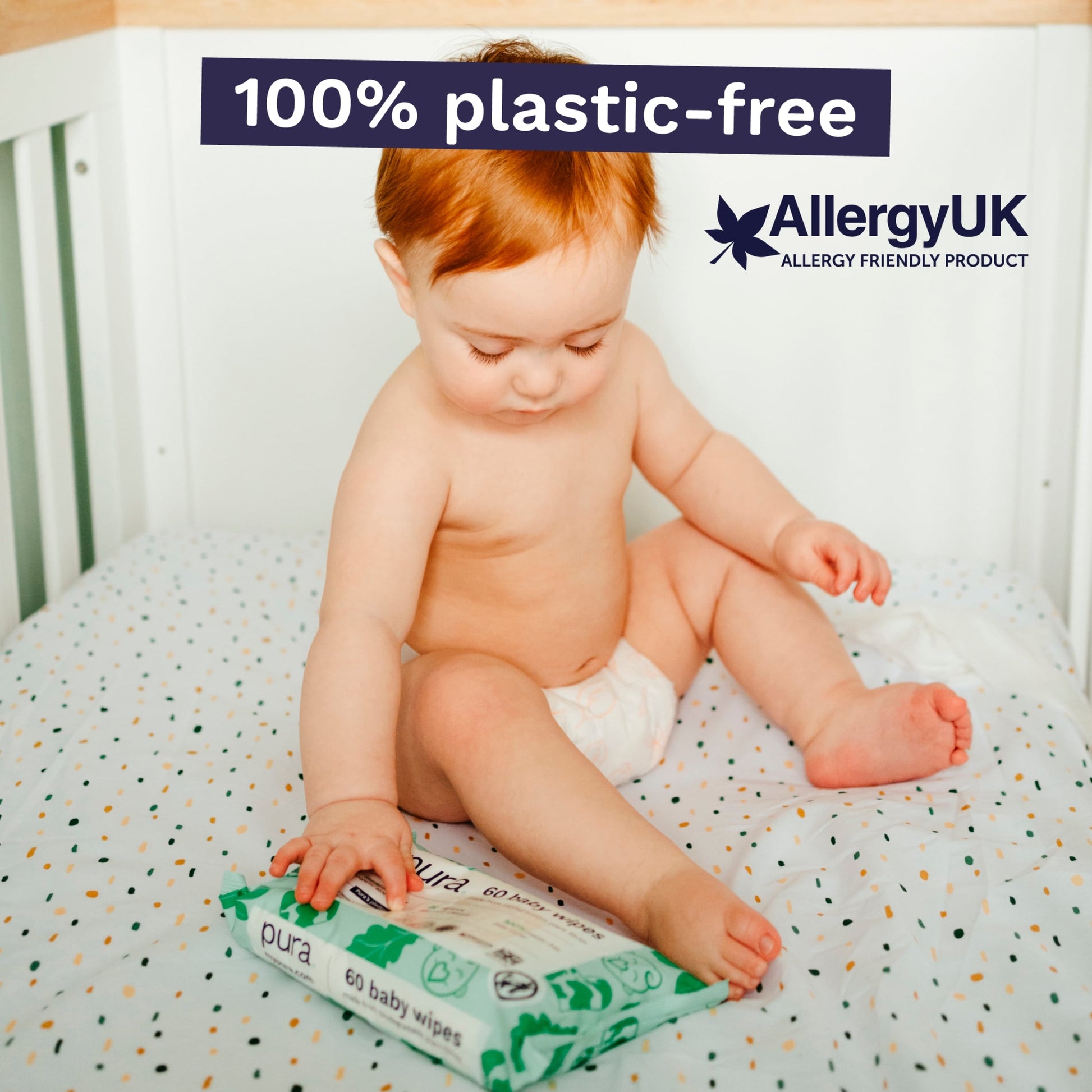 Pura Plastic Free Baby Wipes 3 x 60pk — image 2