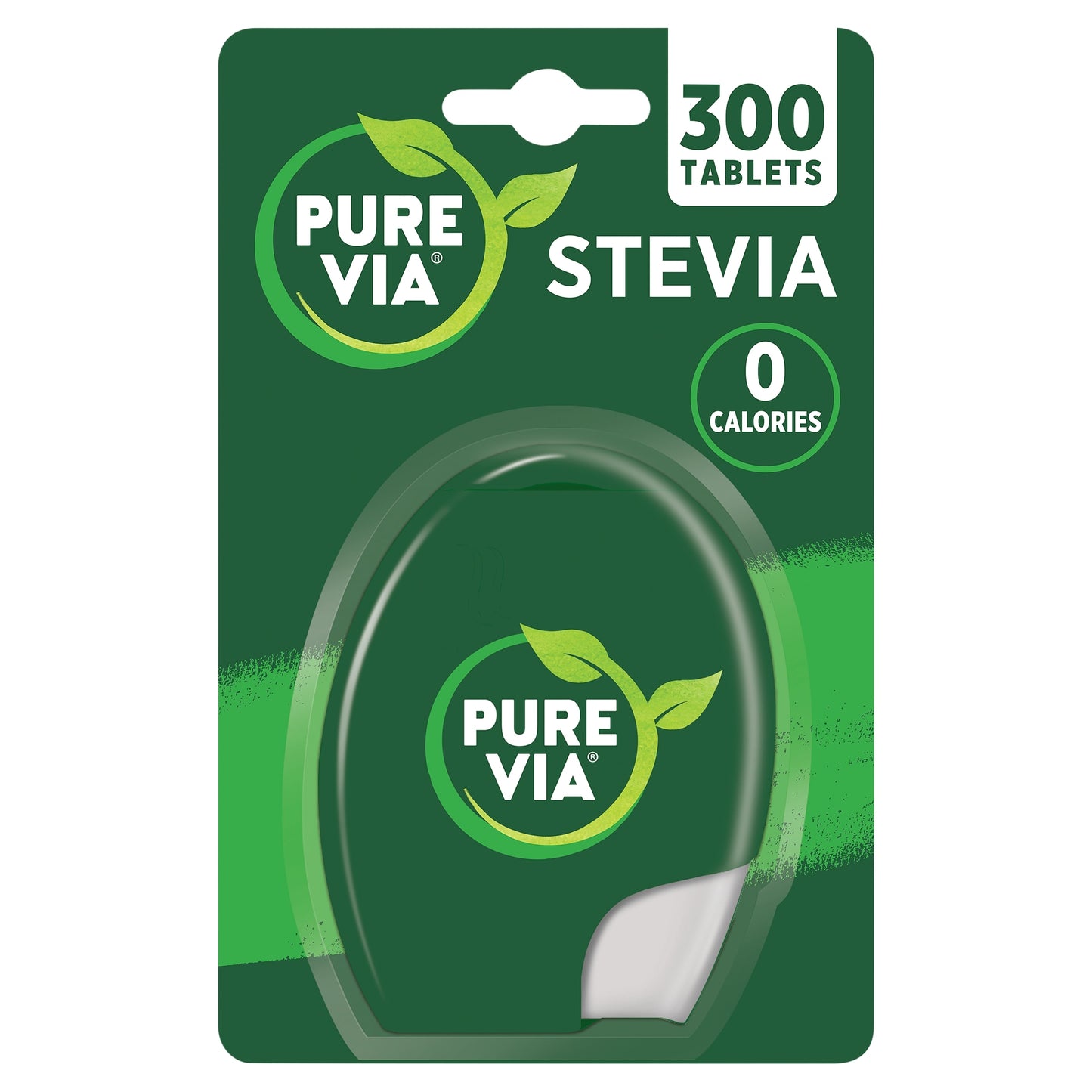 Pure Via Stevia Leaf Sweetener 300 Tablets 25.5g — image 1