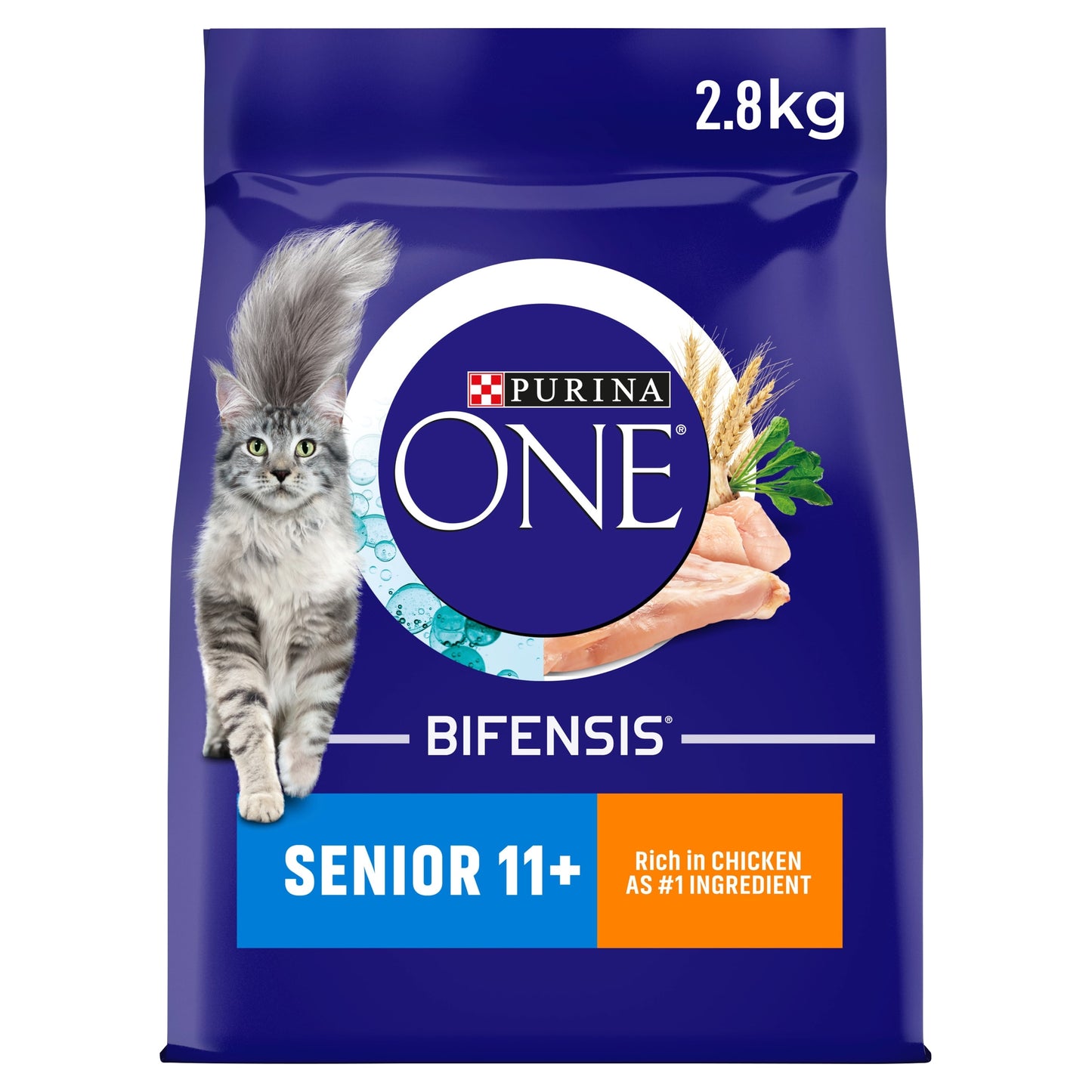 Purina One 11+ Dry Cat Food Chicken 2.8Kg — image 1