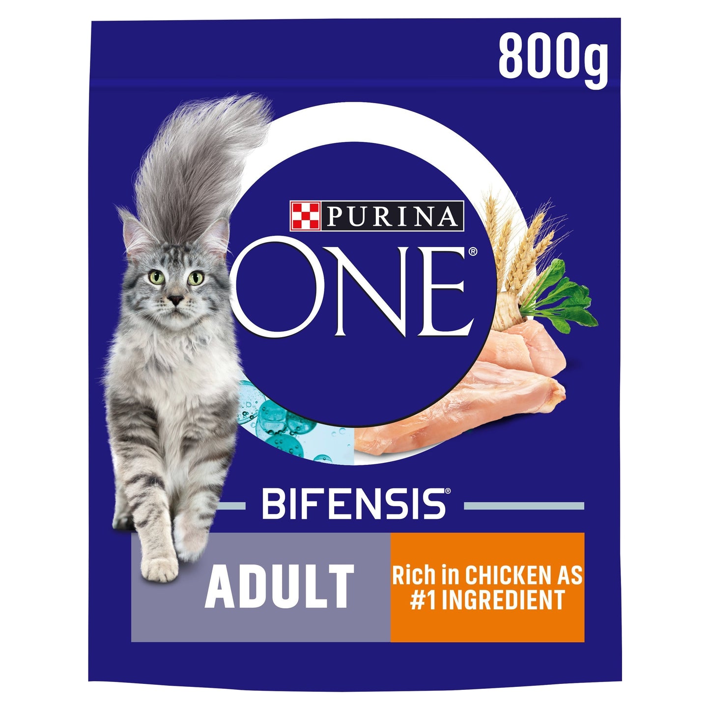 Purina One Adult Dry Cat Food Chicken & Wholegrain 800G — image 1