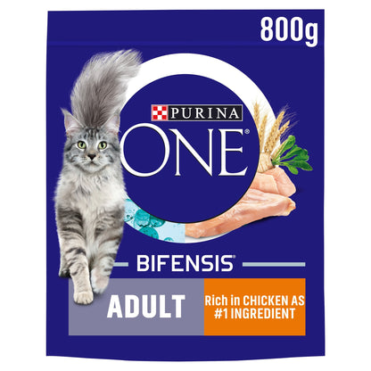 Purina One Adult Dry Cat Food Chicken & Wholegrain 800G — image 1