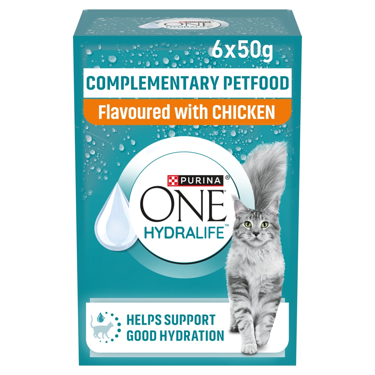 Purina ONE HYDRALIFE with Chicken Cat Compliment 6x50g — image 1