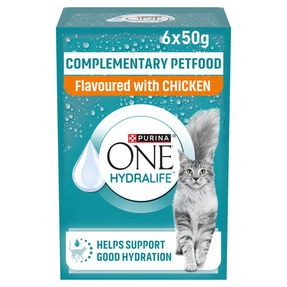 Purina ONE HYDRALIFE with Chicken Cat Compliment 6x50g — image 1
