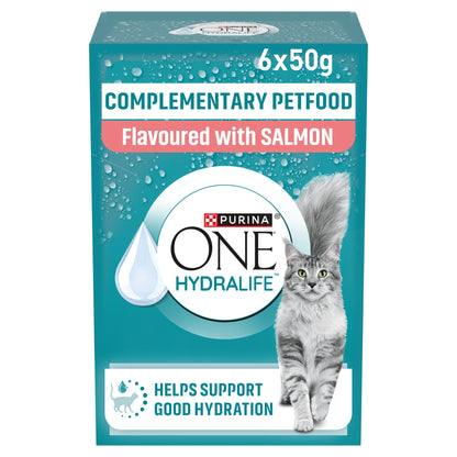 Purina ONE HYDRALIFE with Salmon Cat Compliment 6x50g — image 1