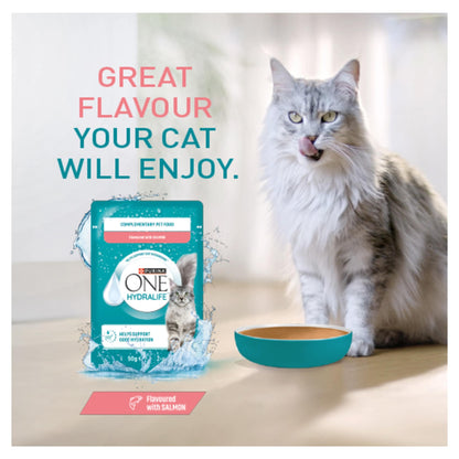 Purina ONE HYDRALIFE with Salmon Cat Compliment 6x50g — image 3