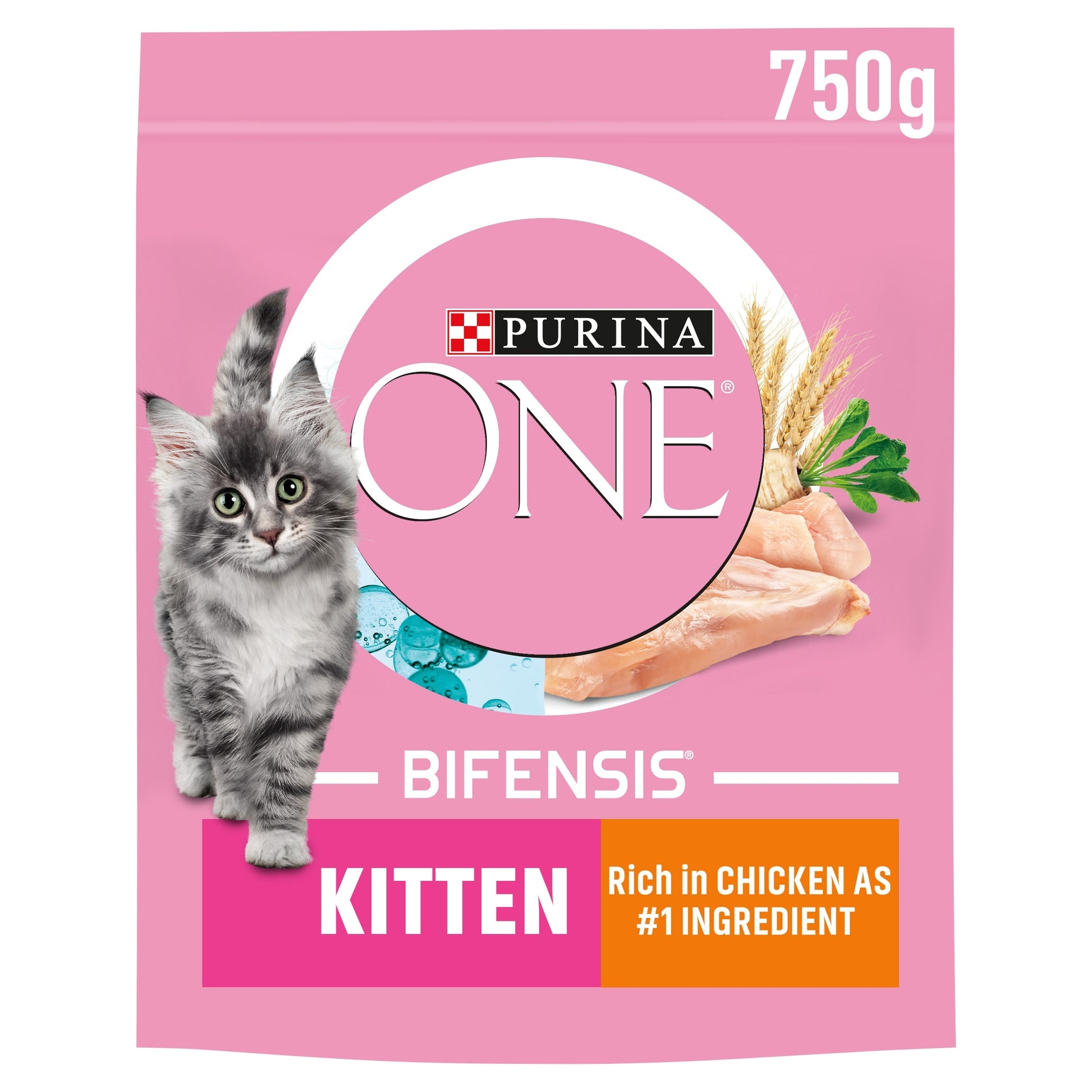 Purina One Kitten Dry Cat Food Chicken 750G — image 1